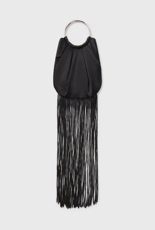 Fringe Bag Black sold by Silk Laundry