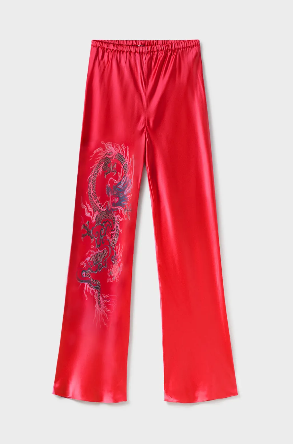 Bias Cut Pants Year of The Dragon sold by Silk Laundry