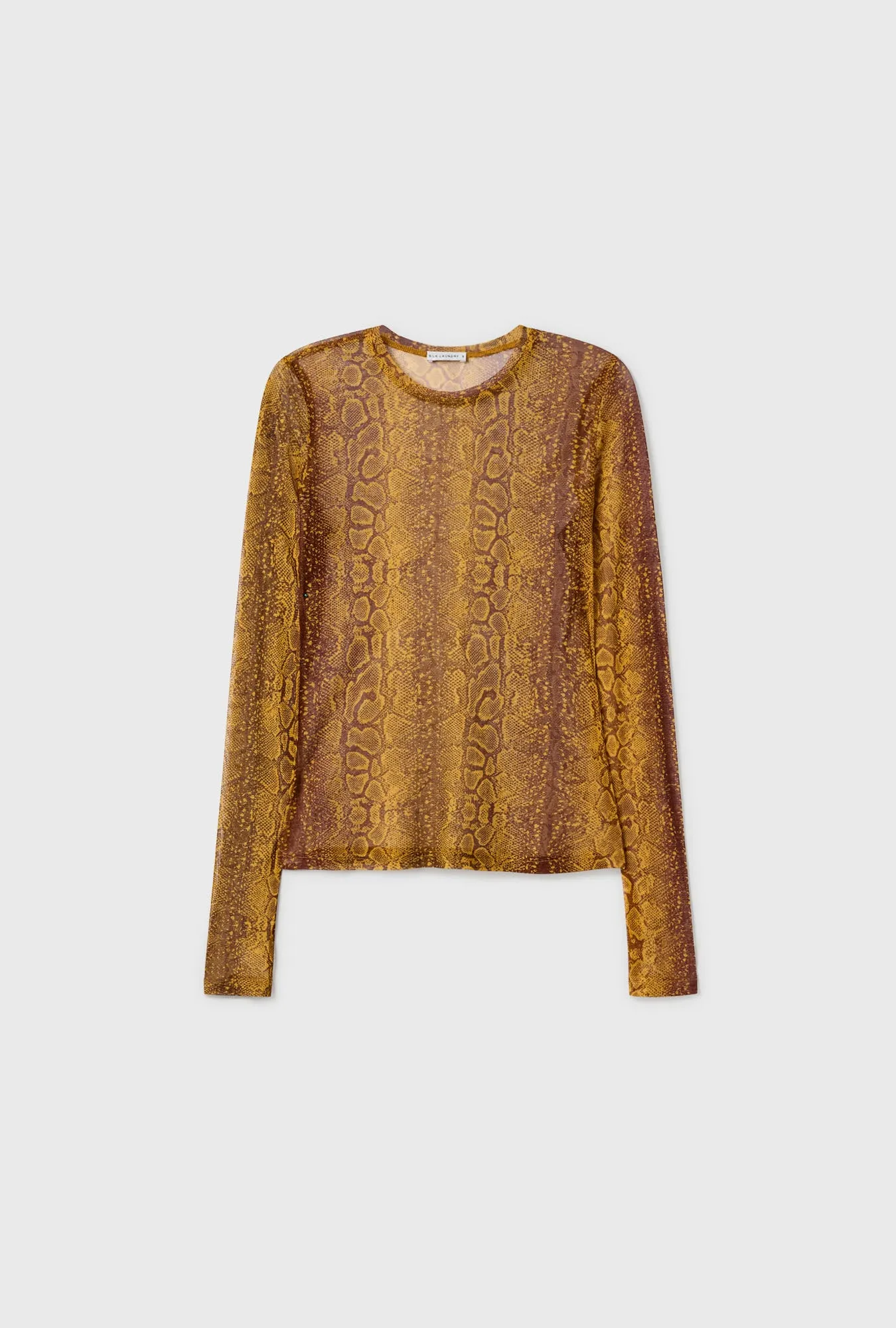 MESH LONG SLEEVE TOP SNAKE SKIN sold by Silk Laundry product image thumbnail 2