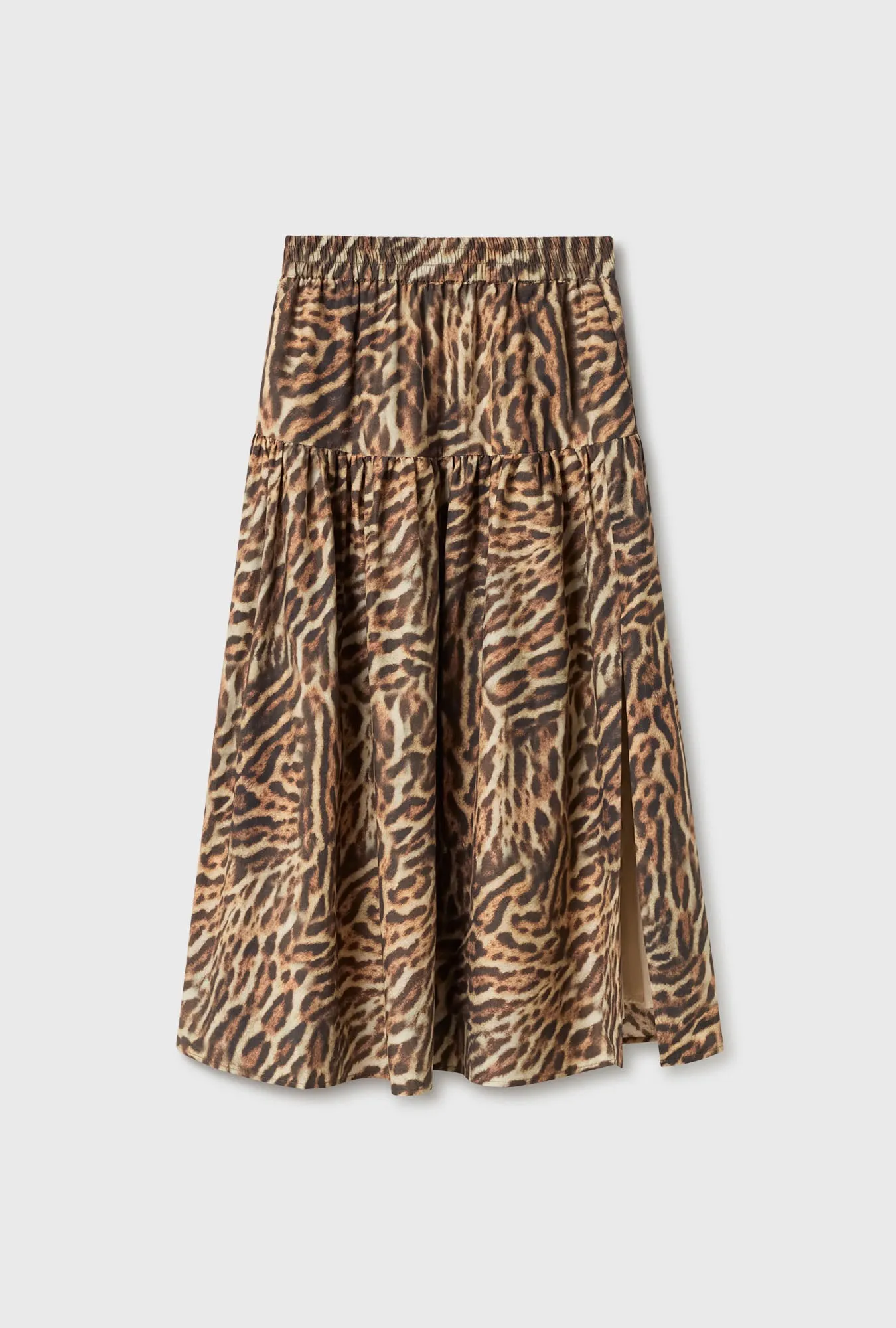 COTTON SILK 80S SKIRT LEOPARD sold by Silk Laundry product image thumbnail 2