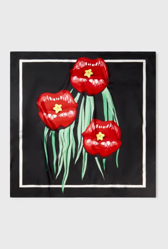 SCARF HOT LIPS sold by Silk Laundry