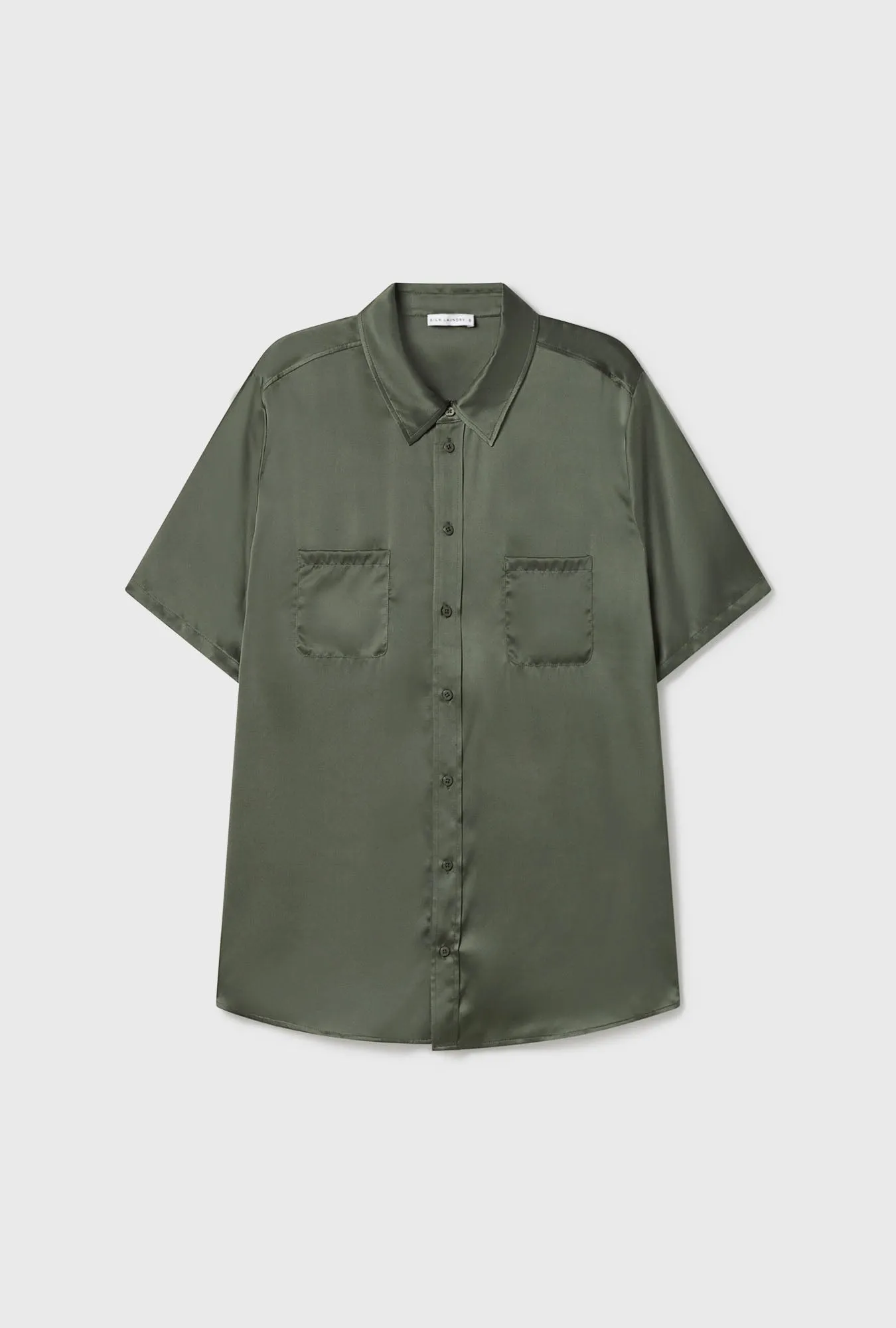 SHORT SLEEVE BOYFRIEND SHIRT THYME sold by Silk Laundry