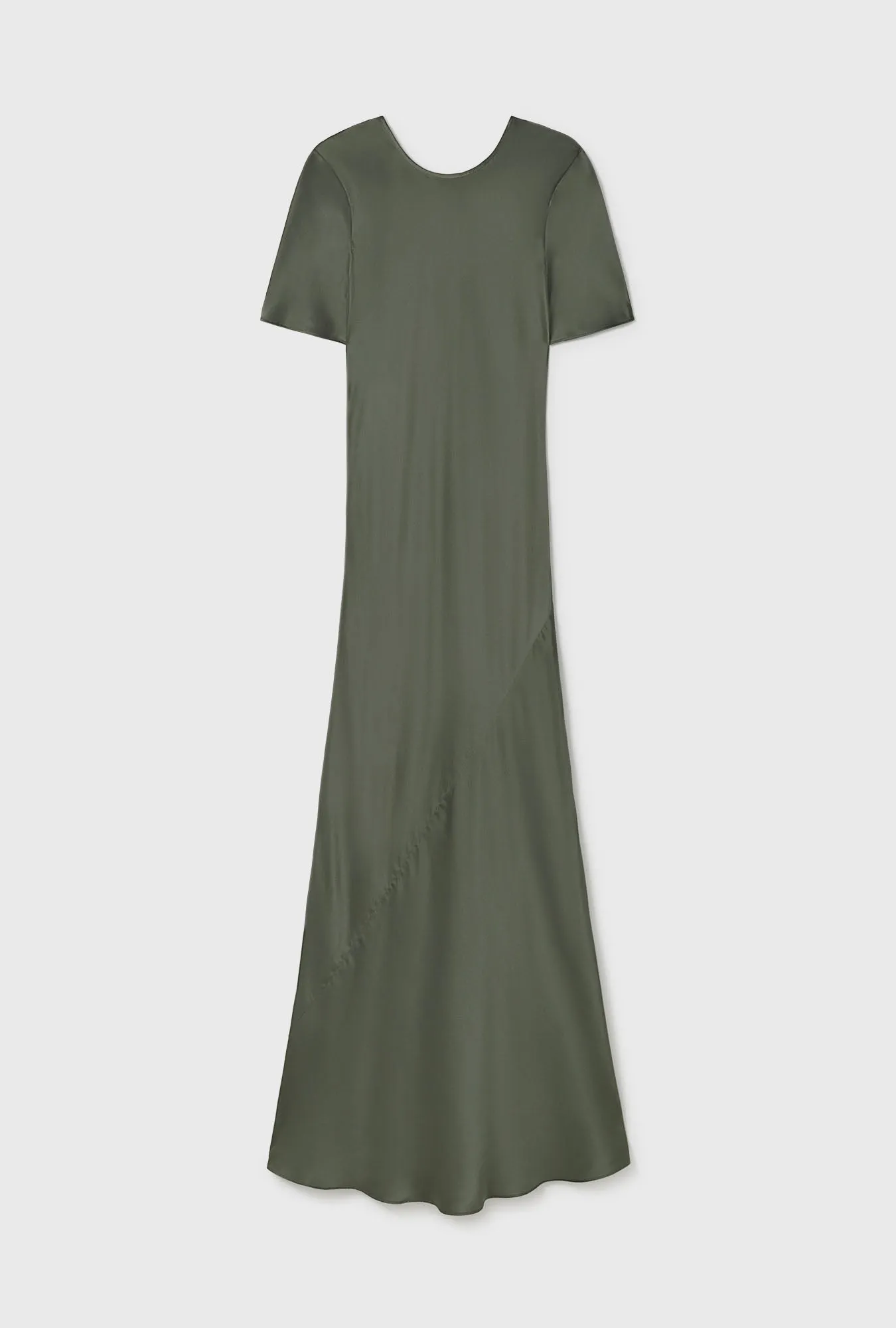 SHORT SLEEVE BIAS DRESS THYME sold by Silk Laundry product image thumbnail 2