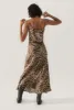 LONG BIAS CUT SKIRT LEOPARD sold by Silk Laundry
