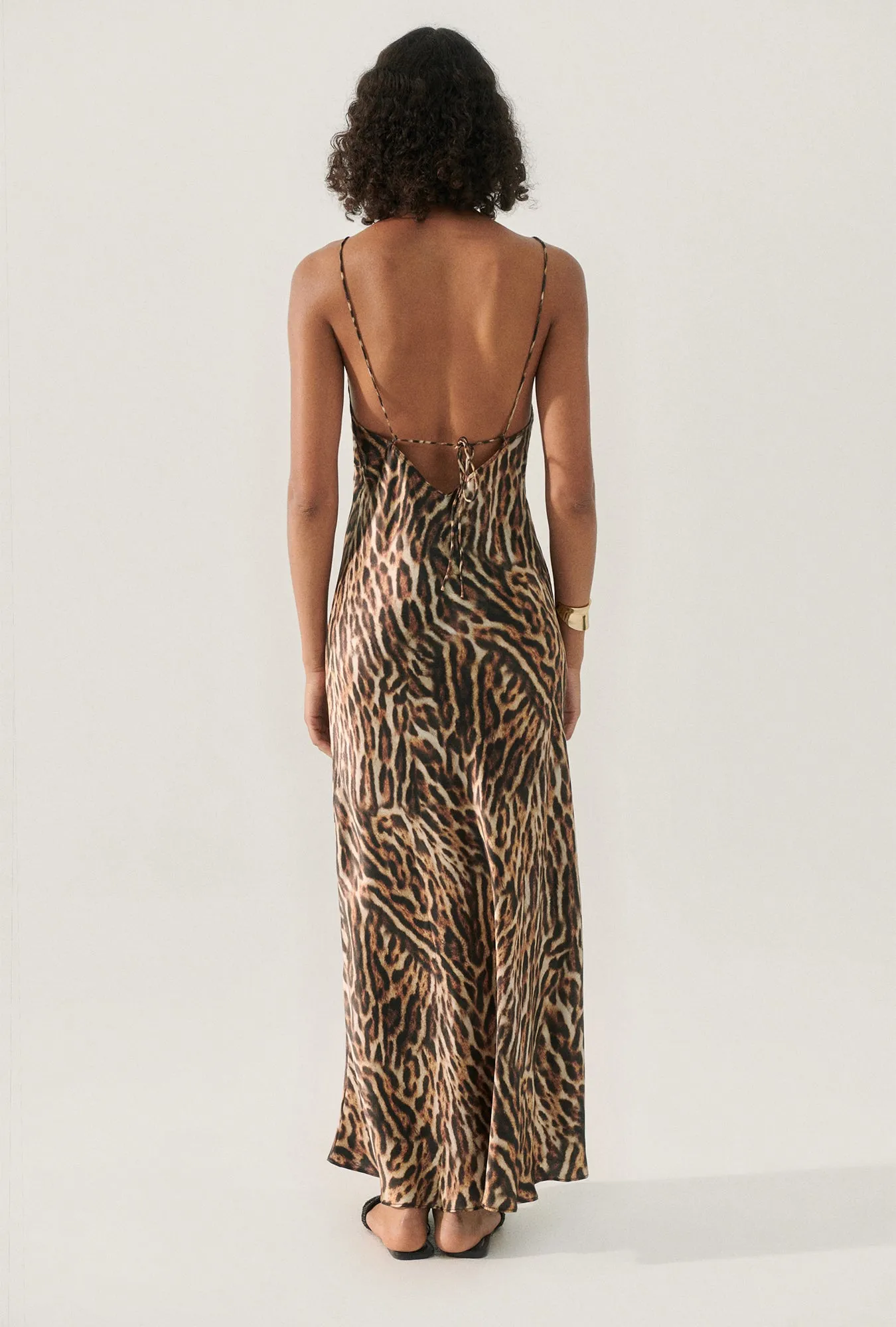 DECO ROULEAU DRESS LEOPARD sold by Silk Laundry product image thumbnail 3