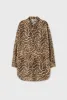 COTTON SILK ROUND SHIRT LEOPARD sold by Silk Laundry