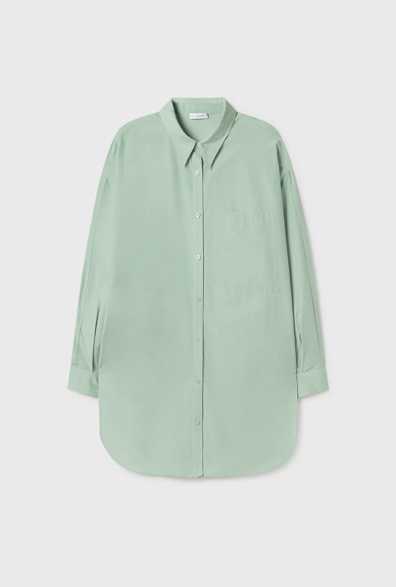 COTTON SILK ROUND SHIRT LICHEN sold by Silk Laundry product image thumbnail 2