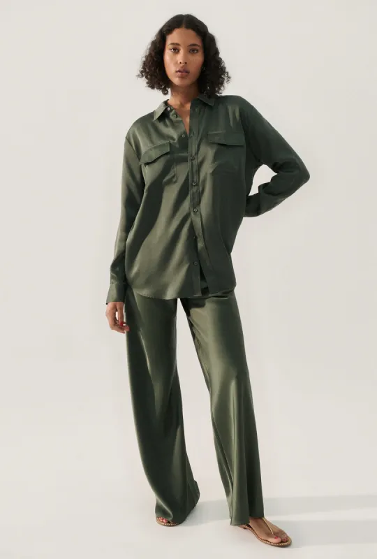 BOYFRIEND SHIRT THYME sold by Silk Laundry