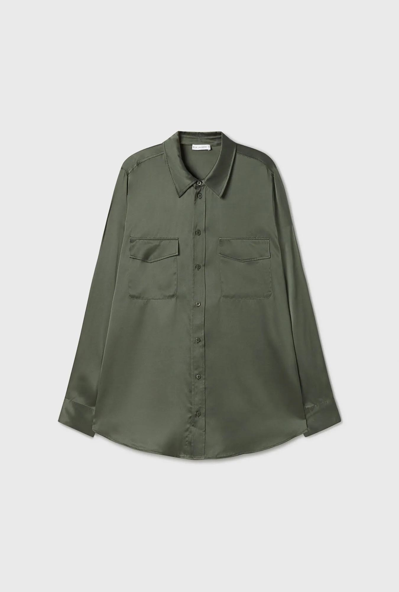 BOYFRIEND SHIRT THYME sold by Silk Laundry product image thumbnail 2