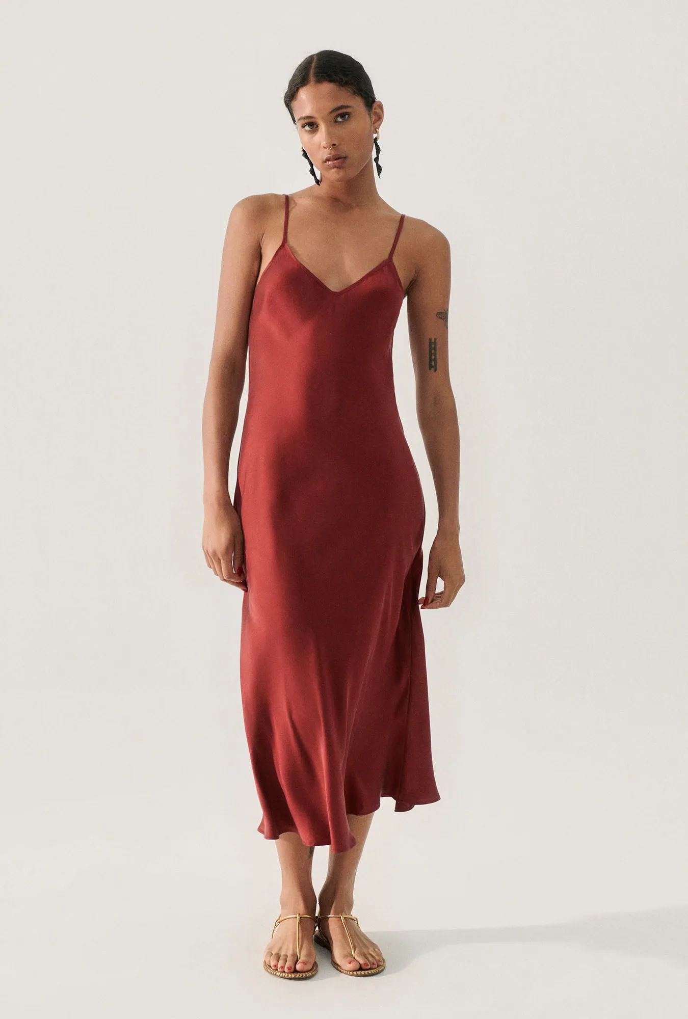 90S SLIP DRESS GARNET sold by Silk Laundry