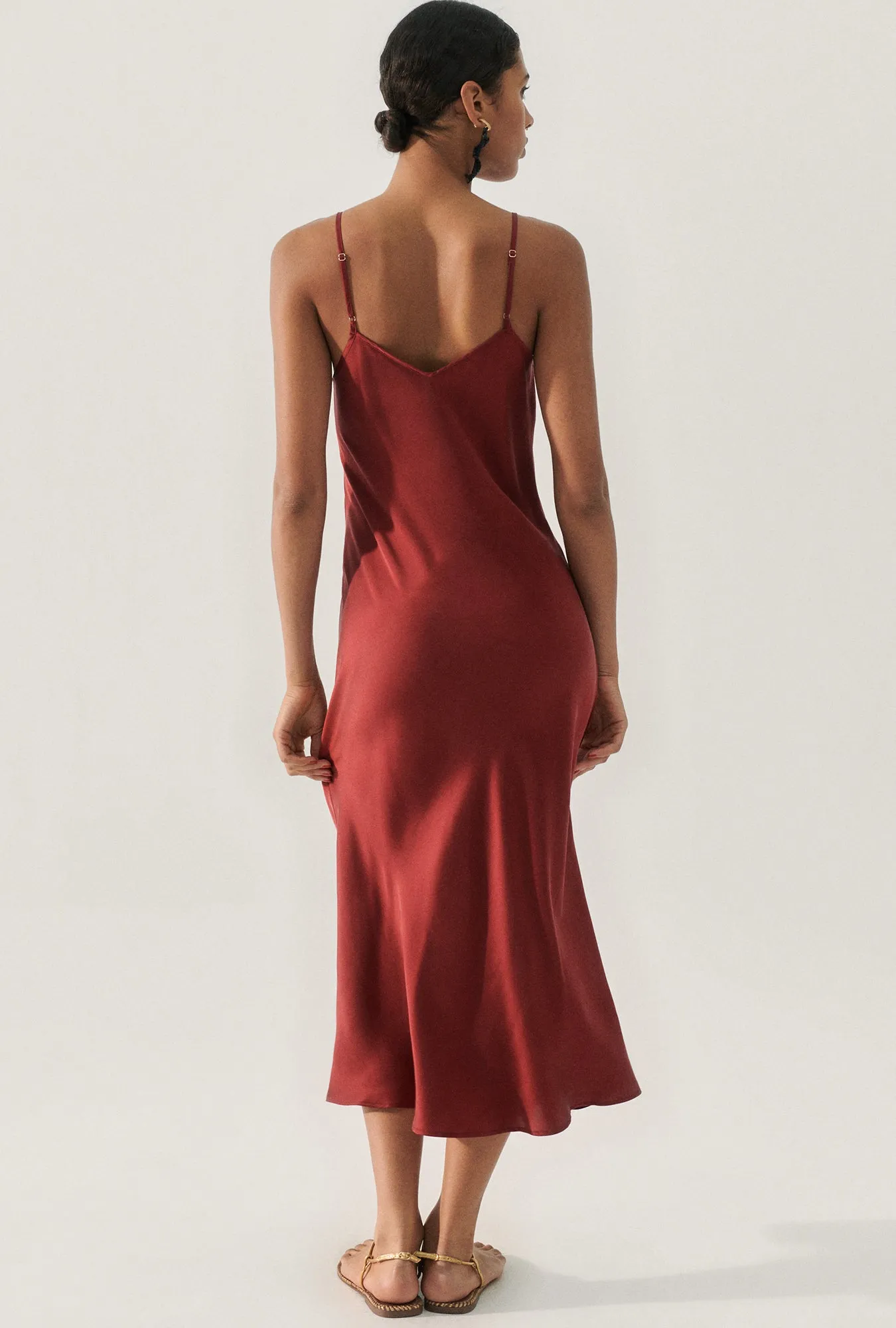 90S SLIP DRESS GARNET sold by Silk Laundry product image thumbnail 3