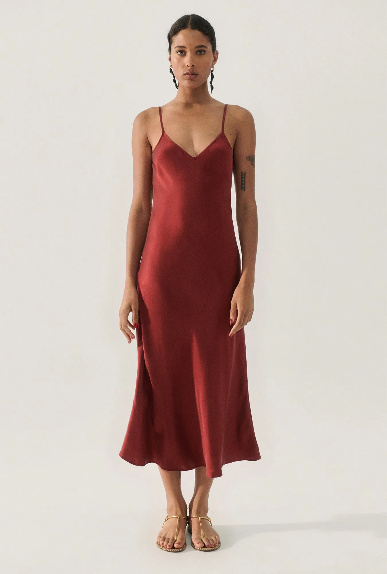 90S SLIP DRESS GARNET sold by Silk Laundry product image thumbnail 4