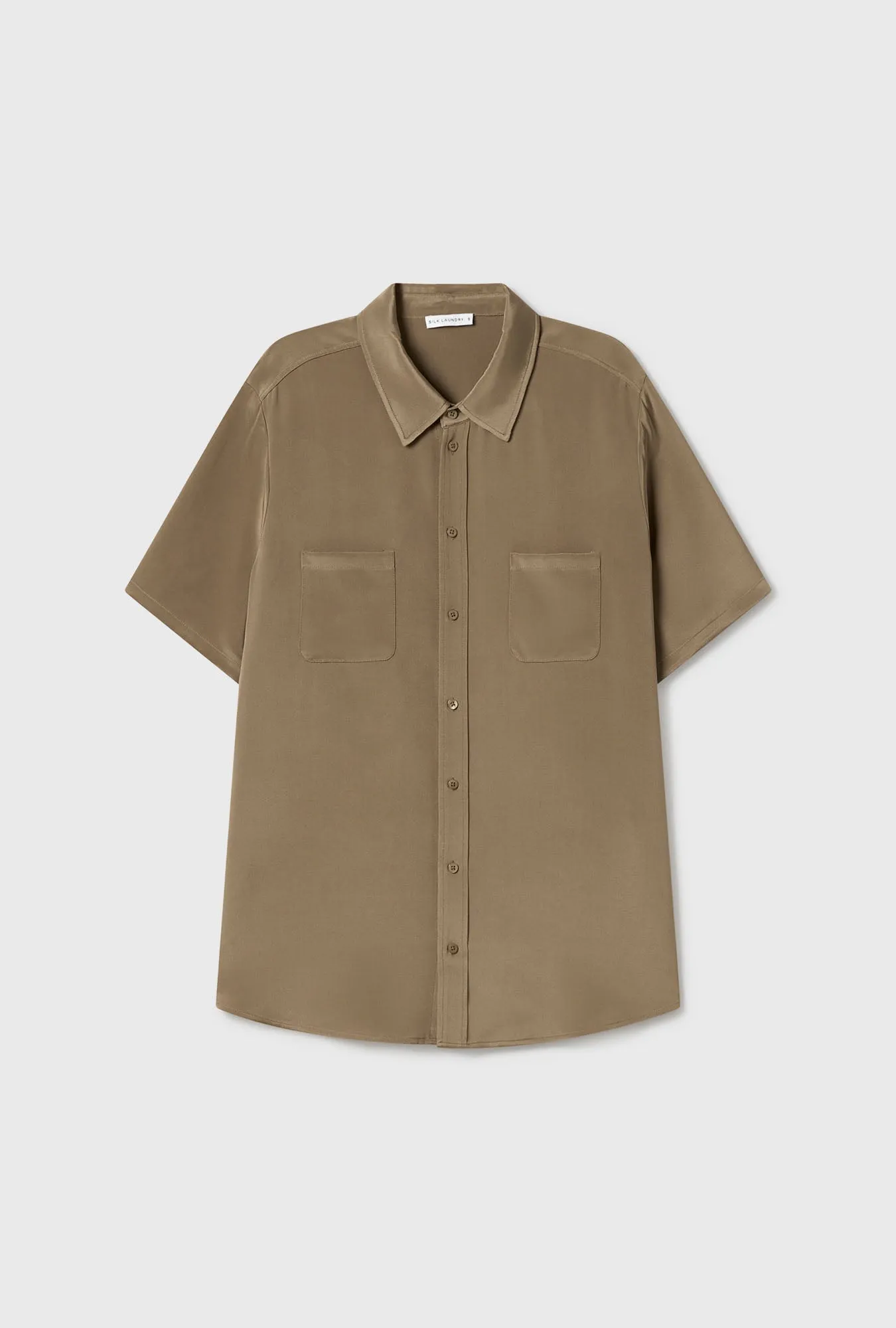 CDC SHORT SLEEVE BOYFRIEND SHIRT CUB sold by Silk Laundry product image thumbnail 2