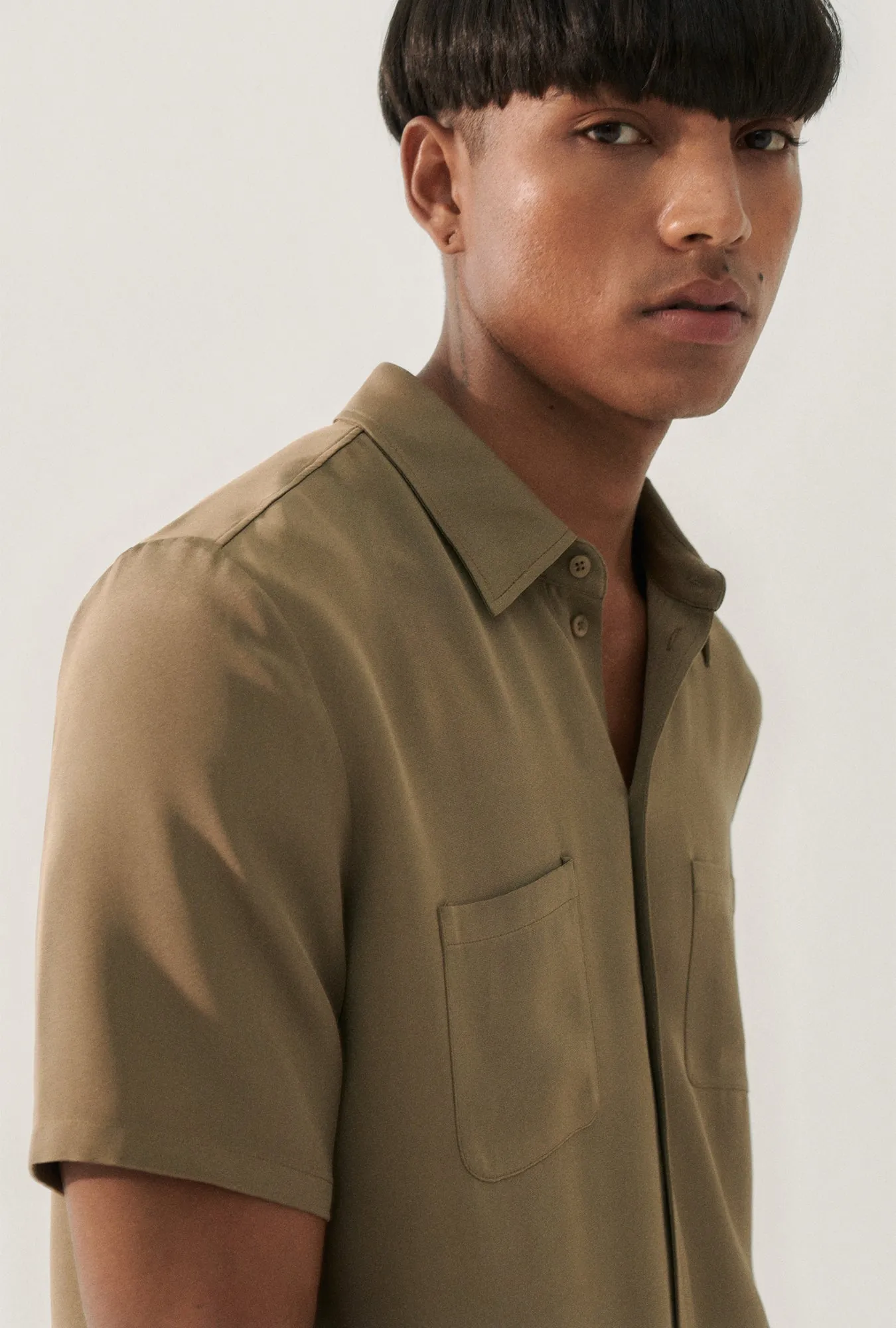 CDC SHORT SLEEVE BOYFRIEND SHIRT CUB sold by Silk Laundry product image thumbnail 4