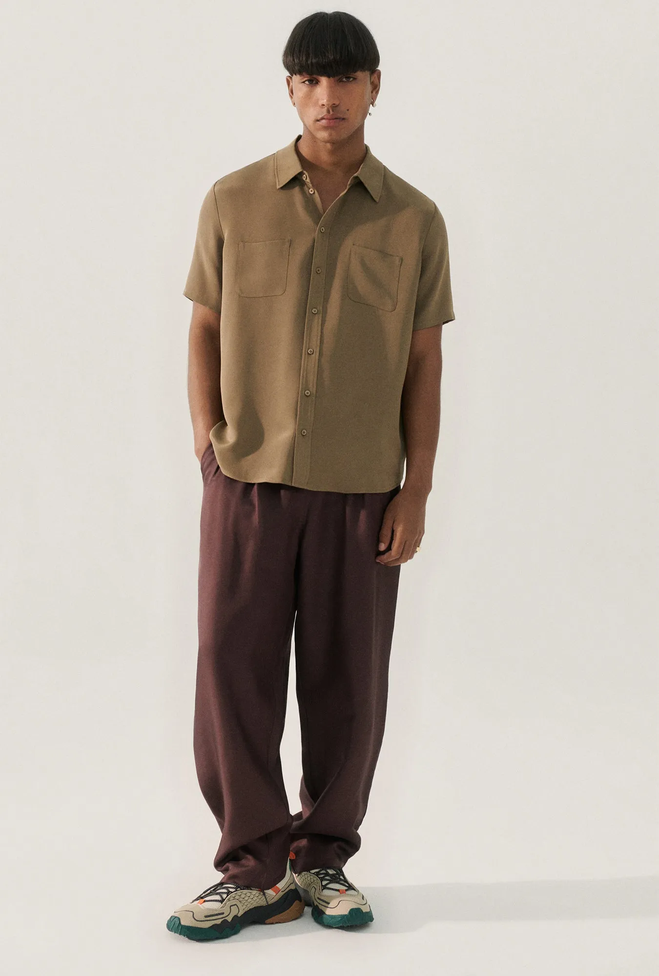 CDC SHORT SLEEVE BOYFRIEND SHIRT CUB sold by Silk Laundry