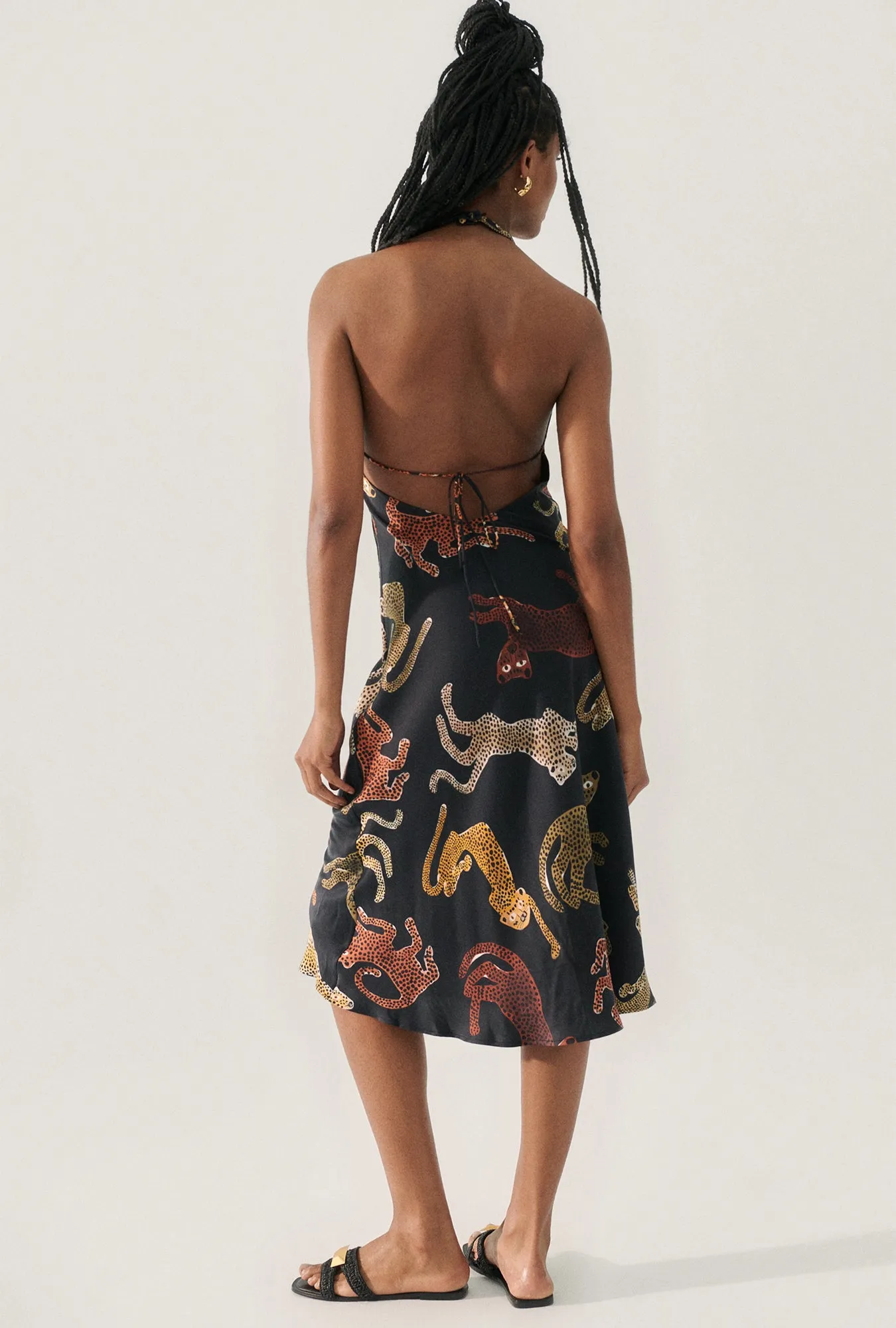 HALTER DRESS JAGUARS BLACK sold by Silk Laundry product image thumbnail 2