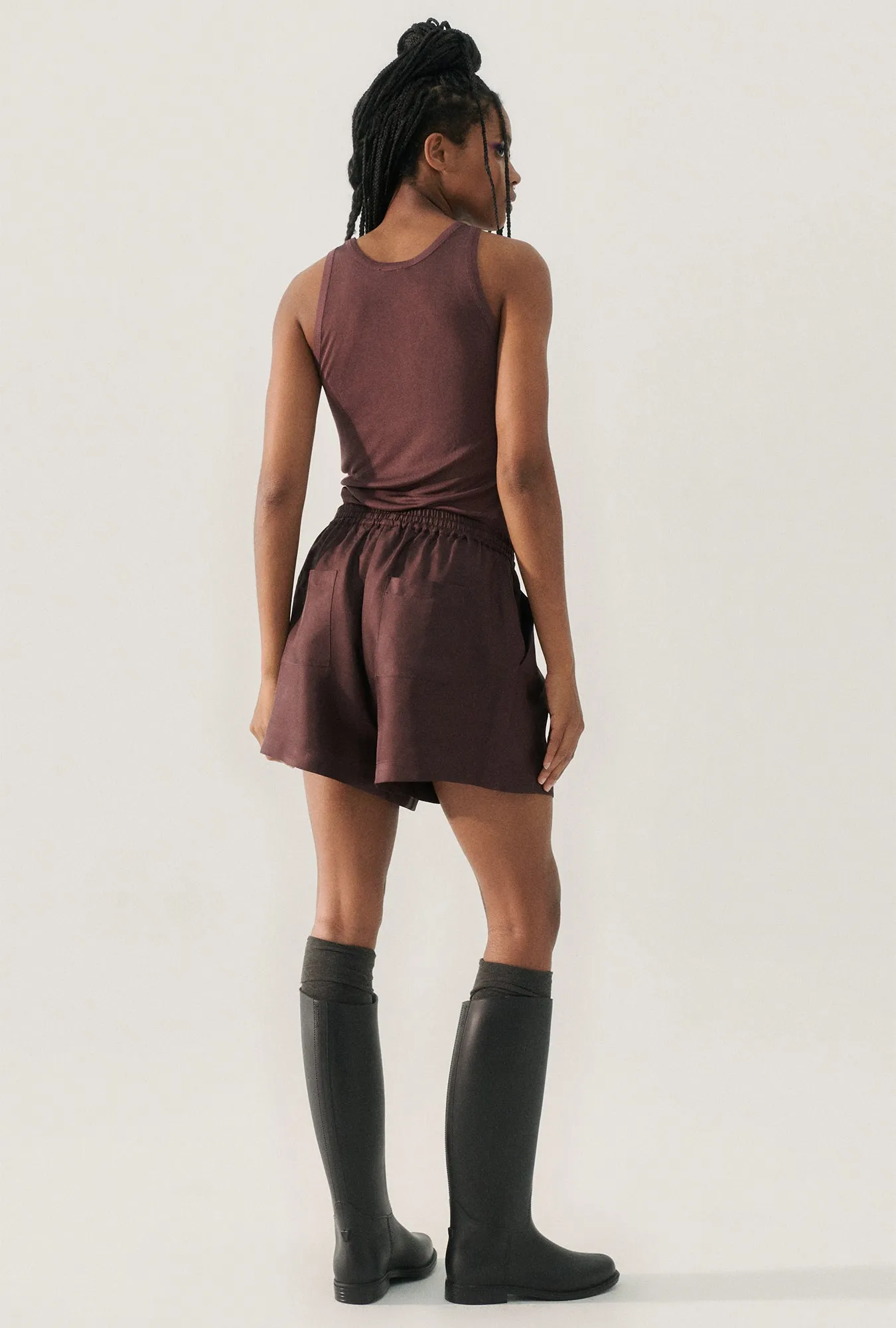 Jersey Tank Cacao sold by Silk Laundry product image thumbnail 4