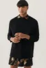 KNIT CREWNECK BLACK sold by Silk Laundry