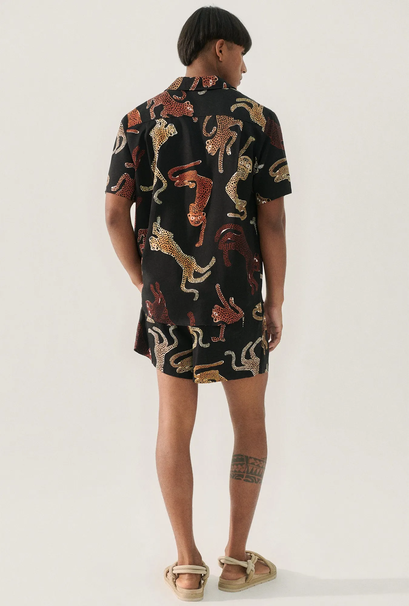 SHORT SLEEVE BOYFRIEND SHIRT JAGUARS BLACK sold by Silk Laundry product image thumbnail 3