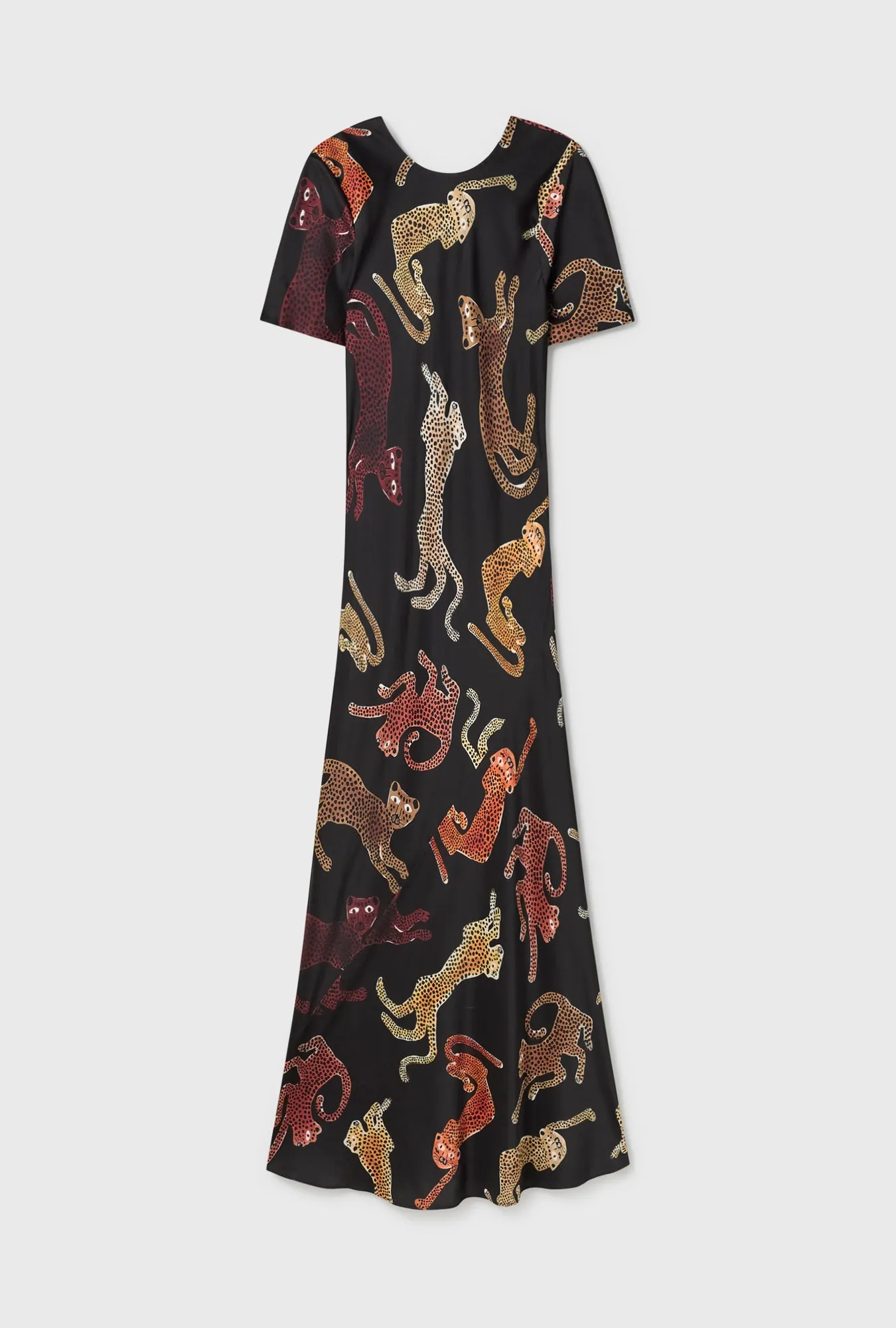 SHORT SLEEVE BIAS DRESS JAGUARS BLACK sold by Silk Laundry product image thumbnail 2