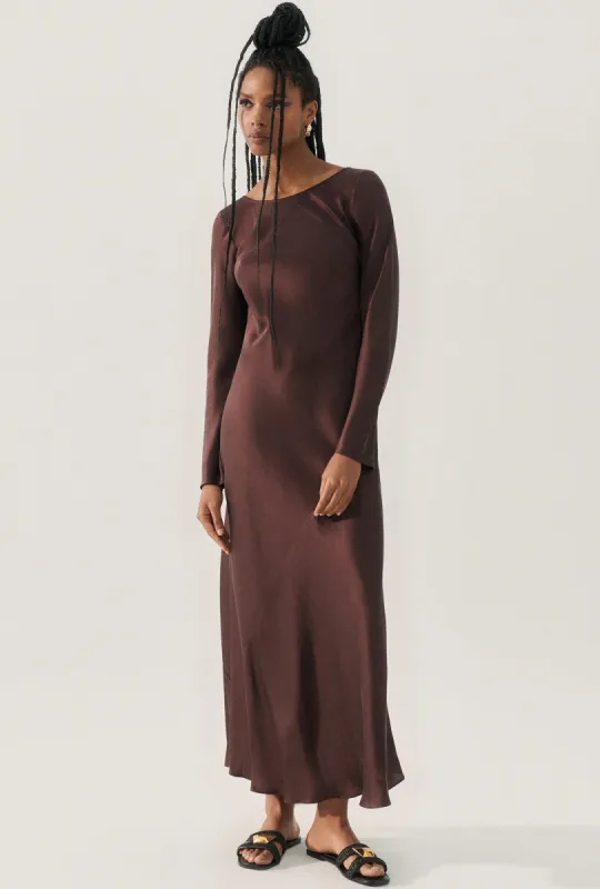 Sienna Dress Cacao sold by Silk Laundry