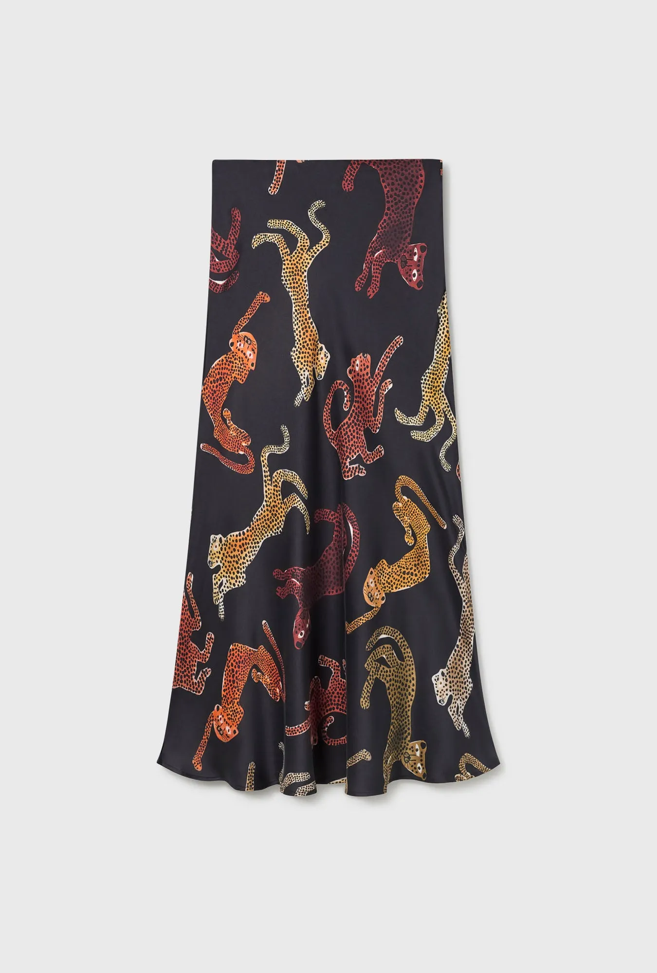 LONG BIAS CUT SKIRT JAGUARS BLACK sold by Silk Laundry product image thumbnail 2