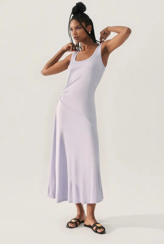 JERSEY SLEEVELESS DRESS LAVENDER sold by Silk Laundry