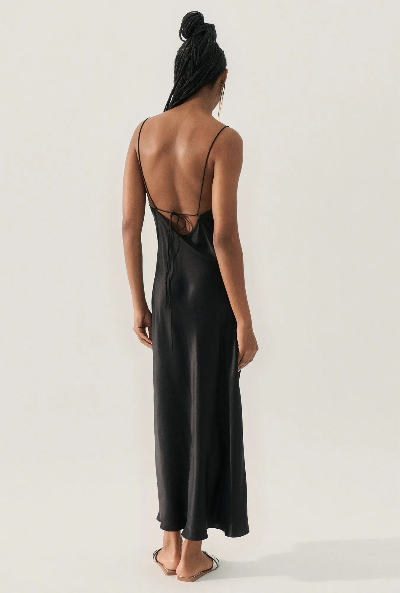 DECO ROULEAU DRESS LAVENDER / BLACK sold by Silk Laundry product image thumbnail 3