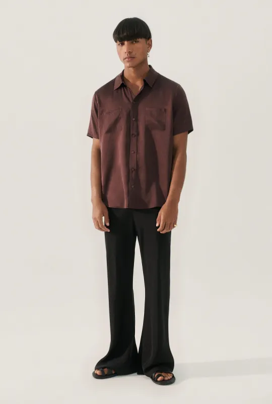 CDC Bias Cut Pants Black made by Silk Laundry