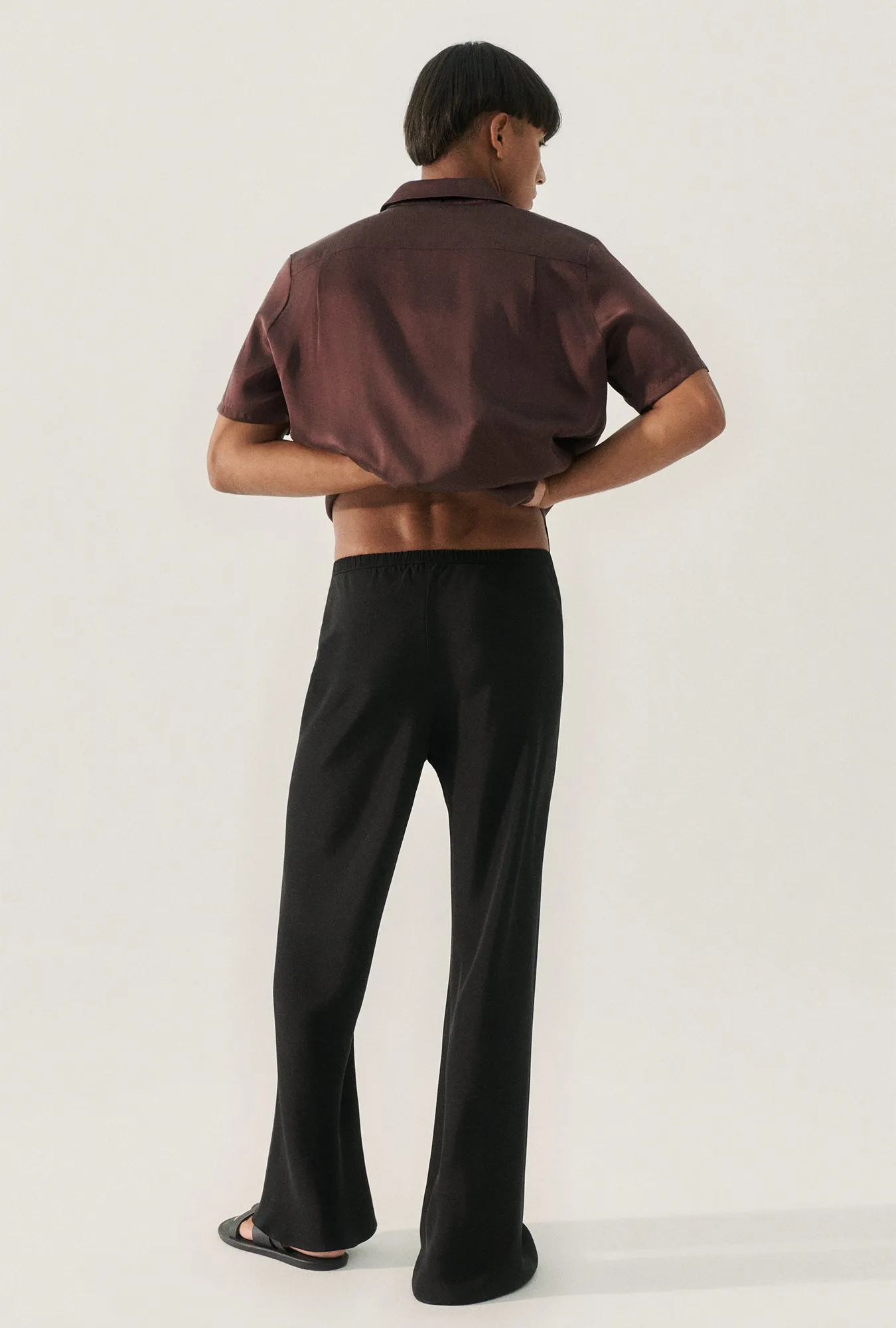 CDC Bias Cut Pants Black sold by Silk Laundry product image thumbnail 3