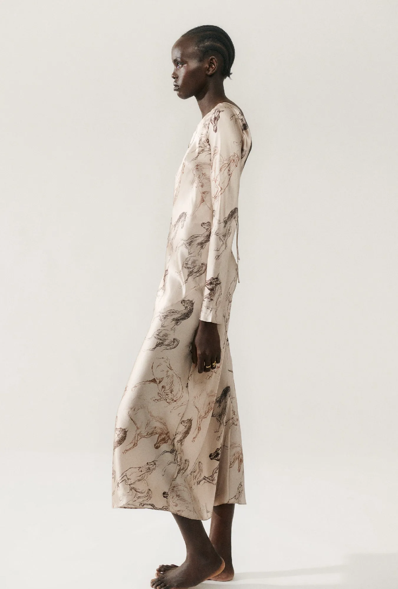 SIENNA DRESS WILD HORSES sold by Silk Laundry product image thumbnail 3