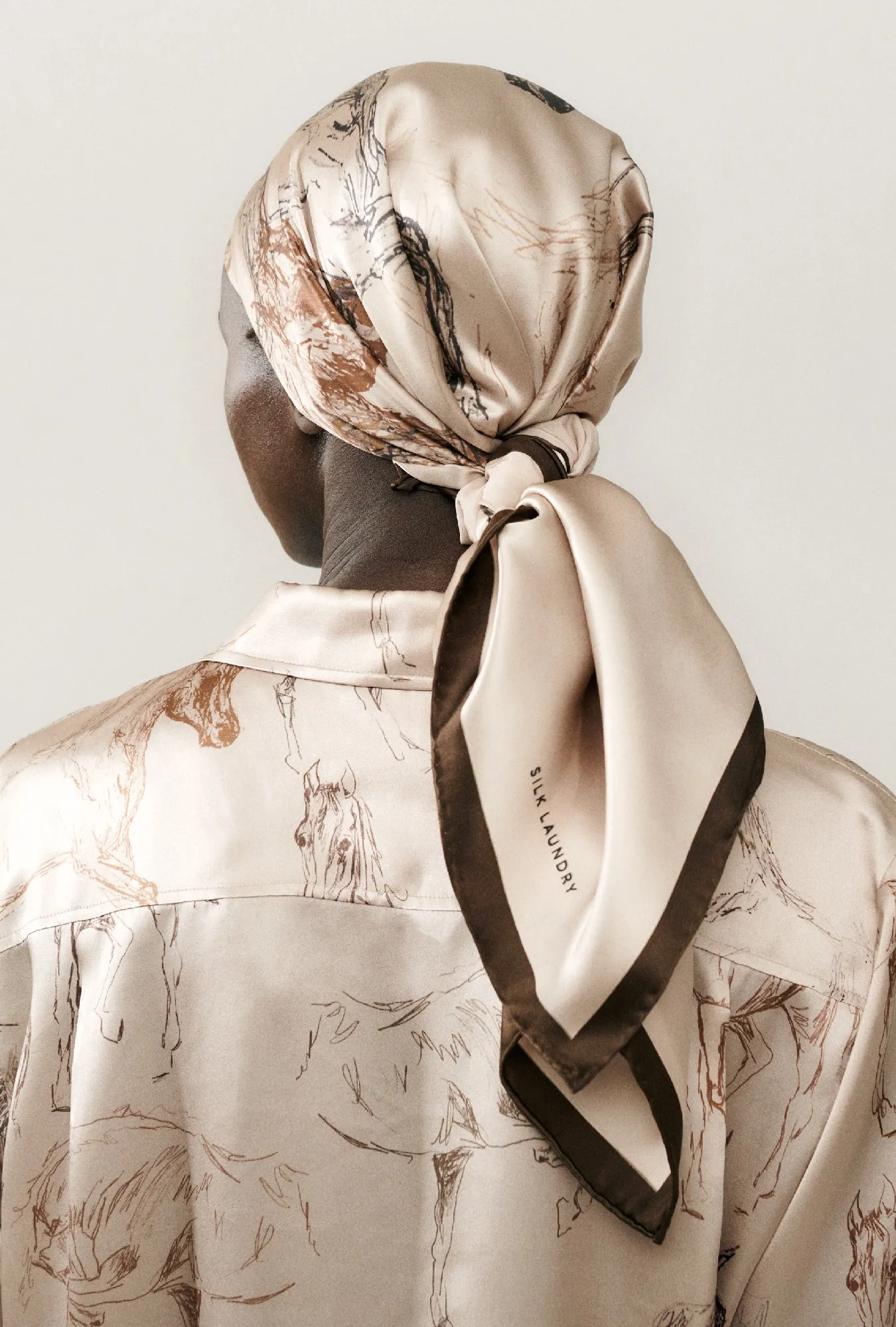 SCARF WILD HORSES sold by Silk Laundry product image thumbnail 4