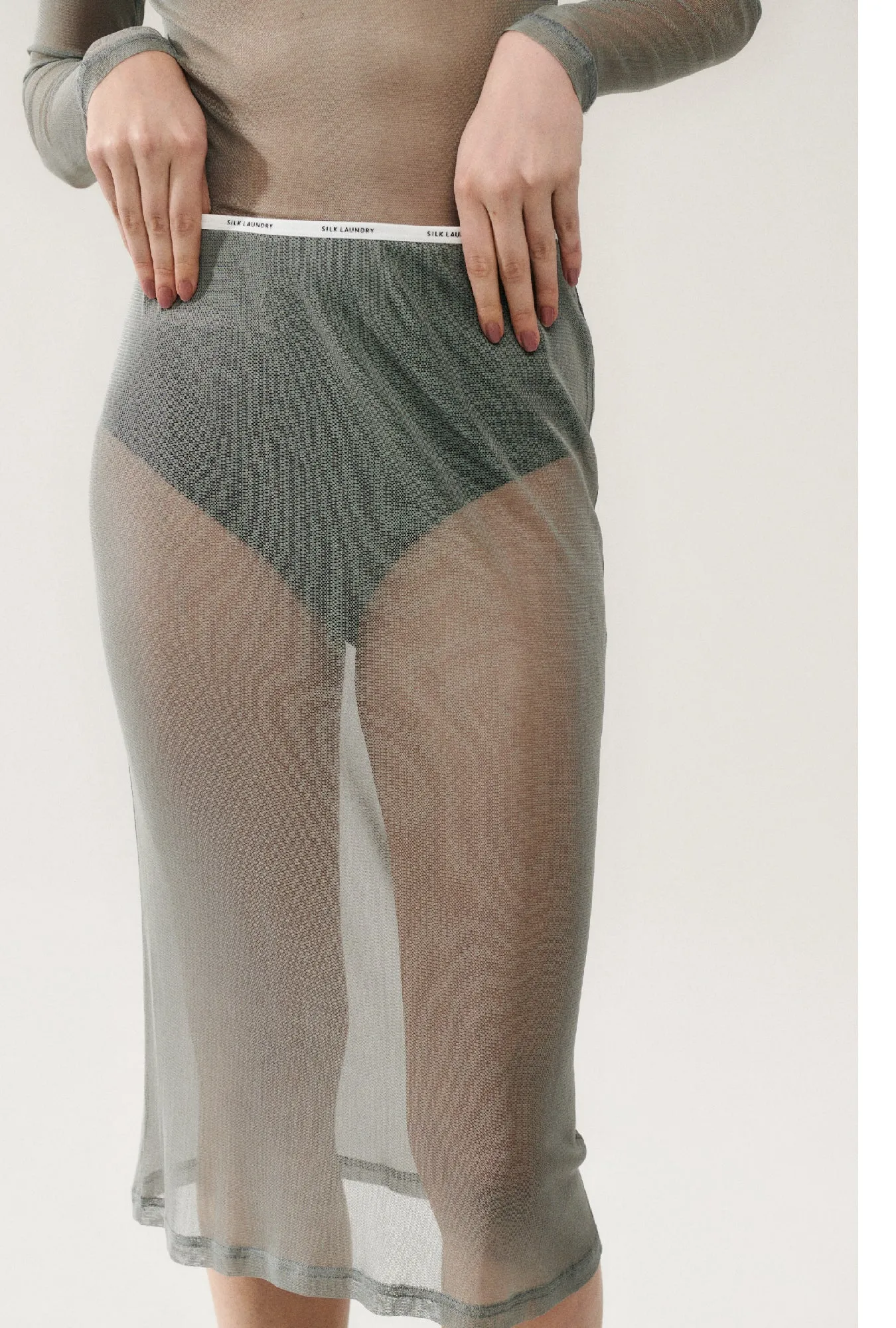 MESH SKIRT MOON sold by Silk Laundry product image thumbnail 3