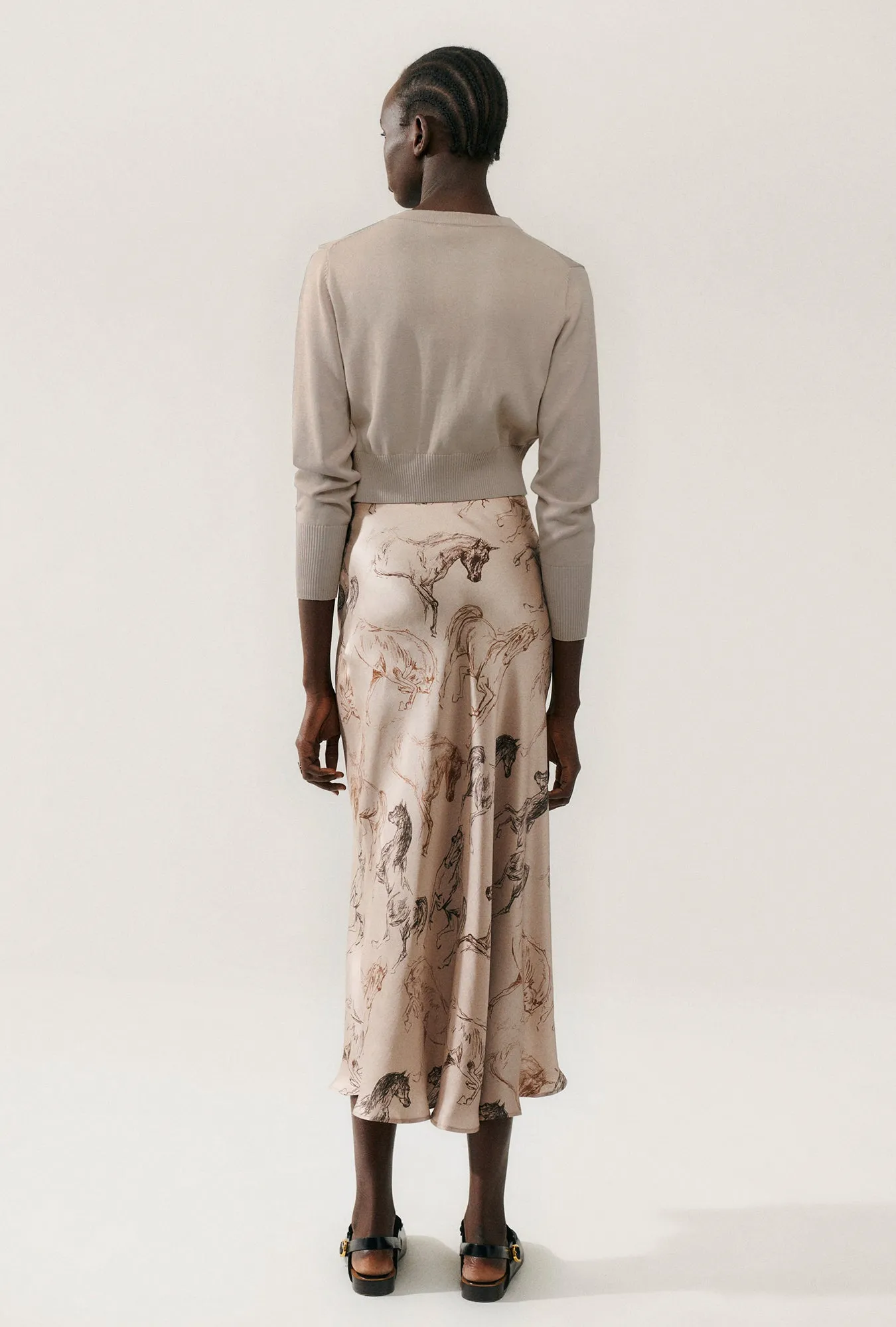 CROPPED CARDIGAN WILD HORSES sold by Silk Laundry product image thumbnail 4