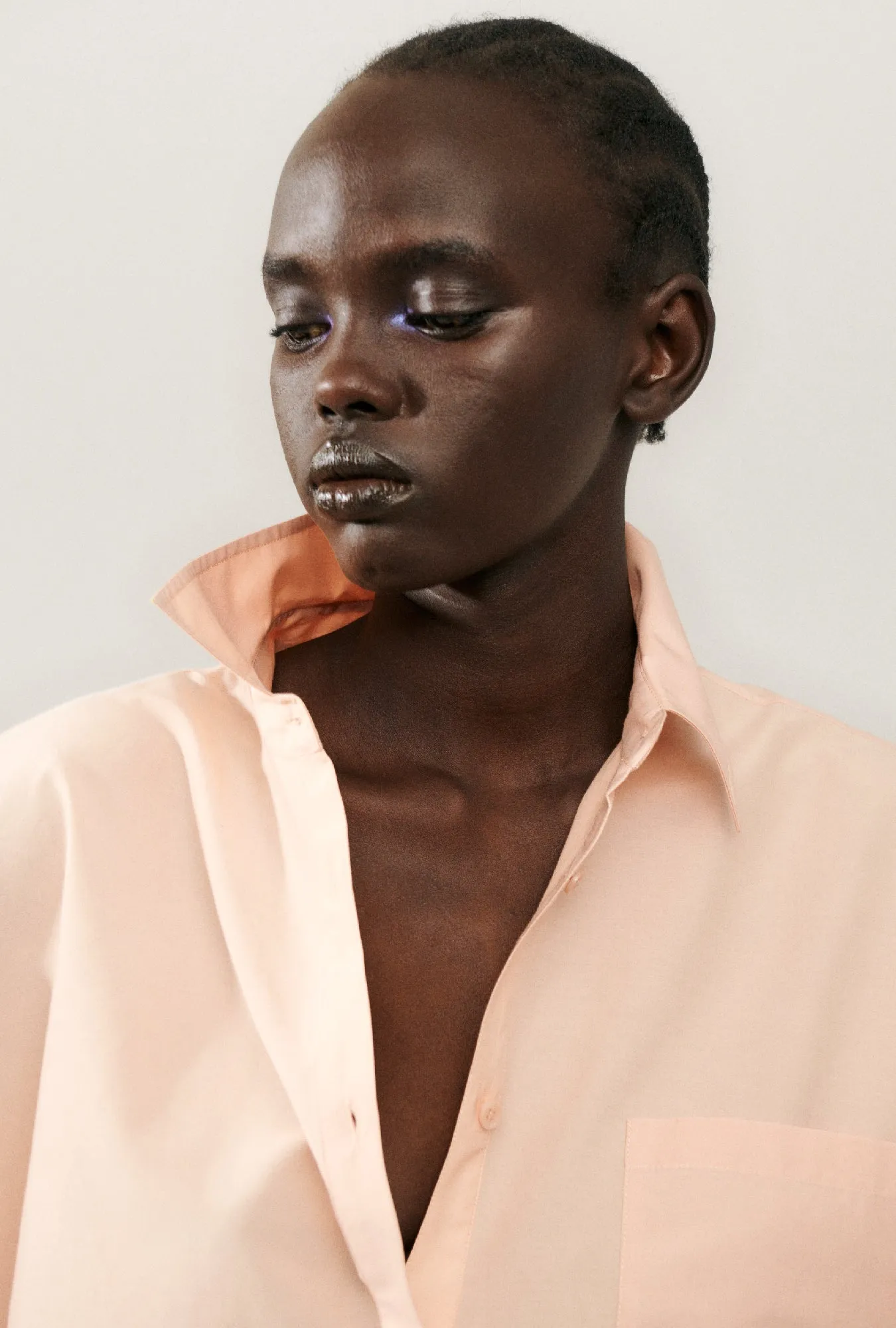 COTTON SILK ROUND SHIRT DAYBREAK sold by Silk Laundry product image thumbnail 5