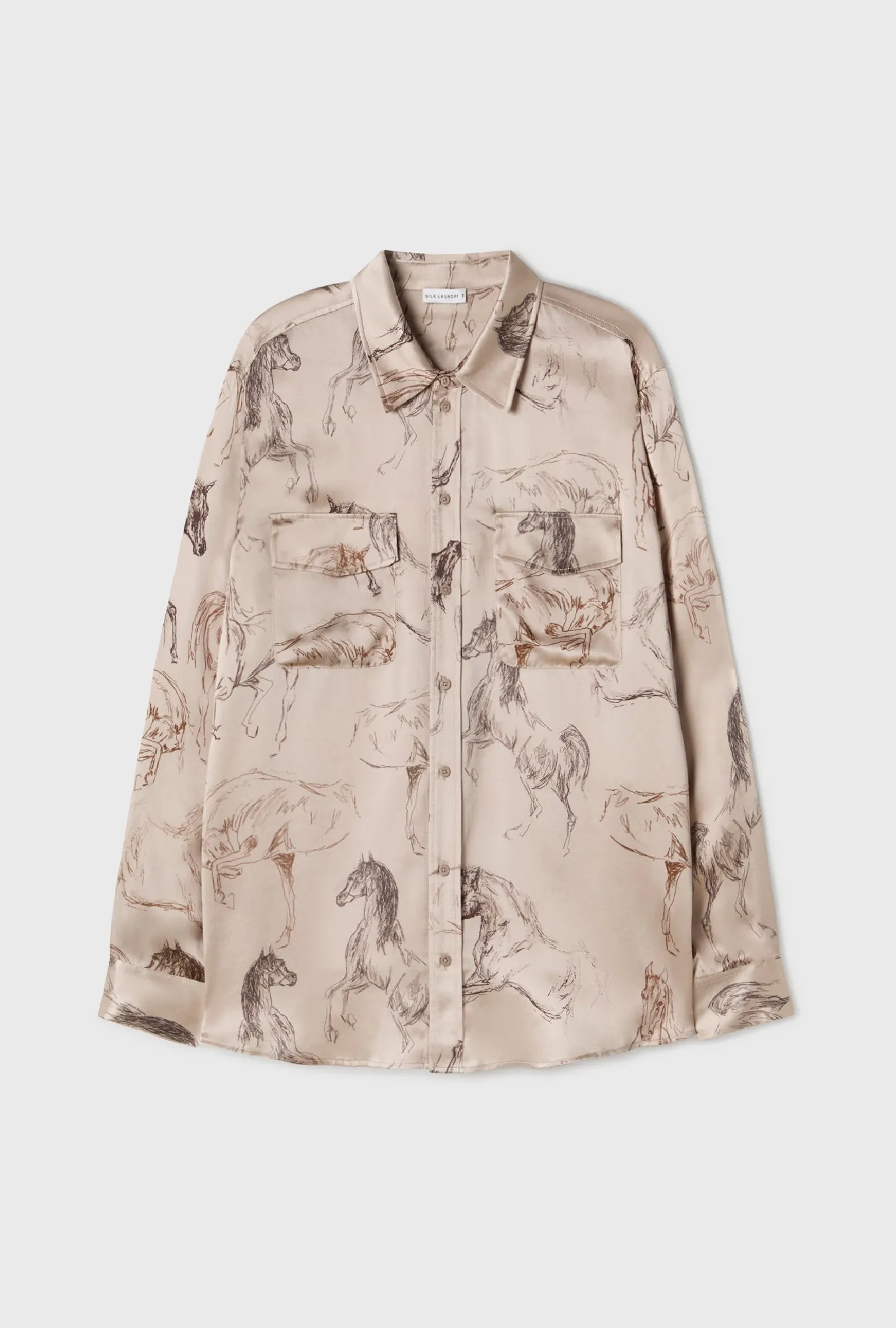 BOYFRIEND SHIRT WILD HORSES sold by Silk Laundry product image thumbnail 2