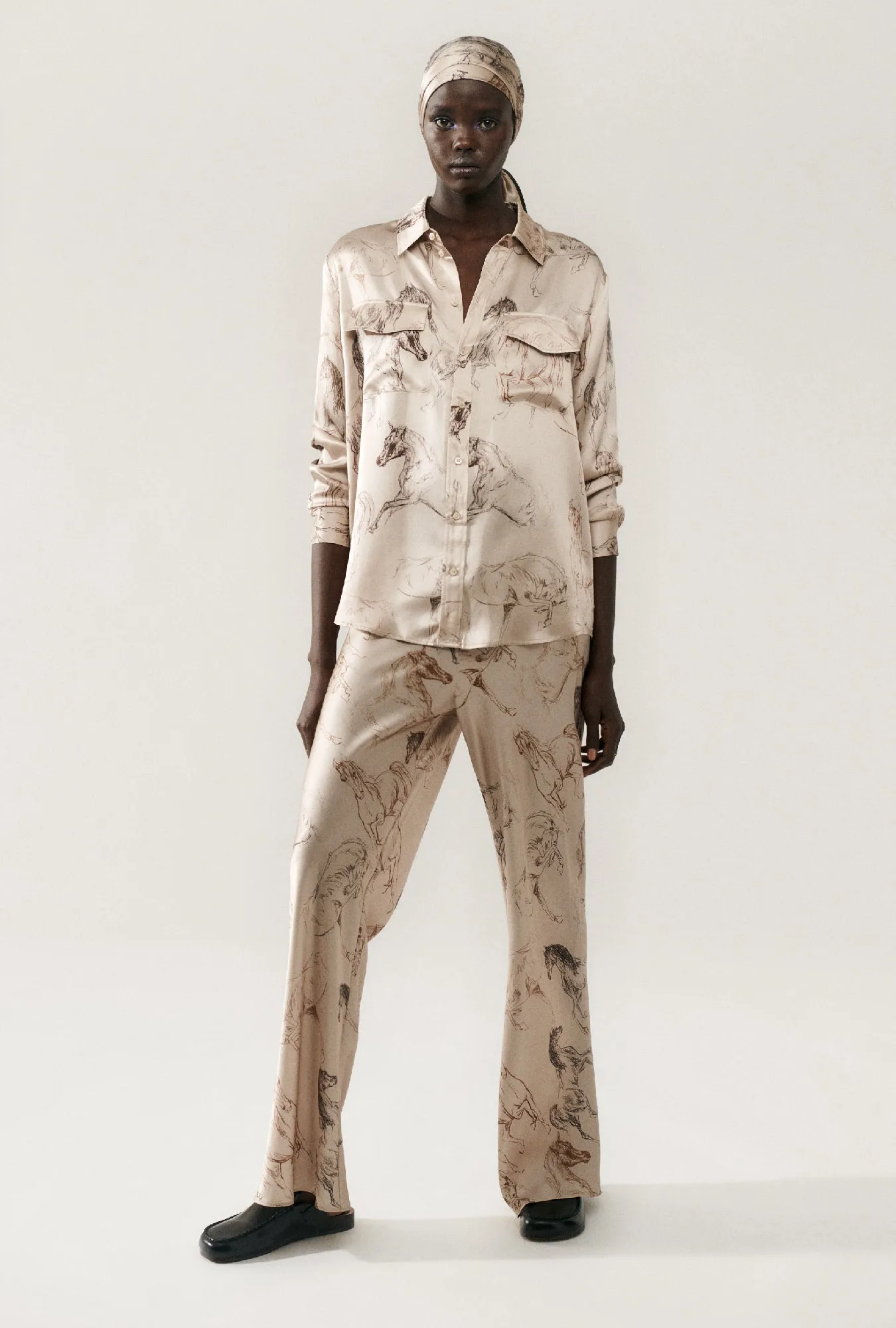 BOYFRIEND SHIRT WILD HORSES sold by Silk Laundry product image thumbnail 4