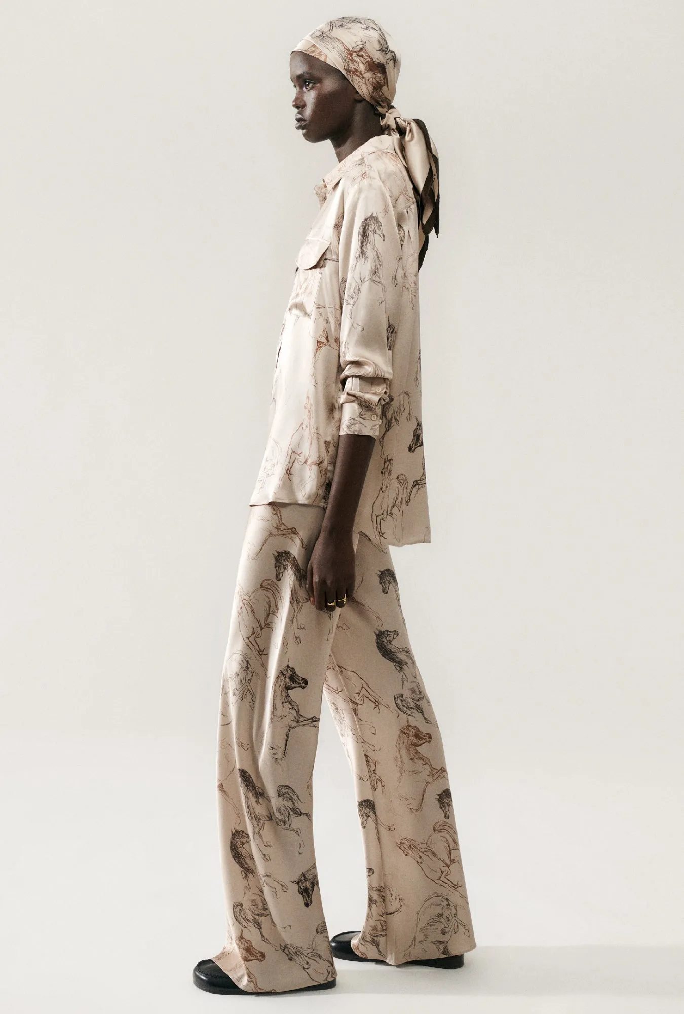 BIAS CUT PANTS WILD HORSES sold by Silk Laundry product image thumbnail 4