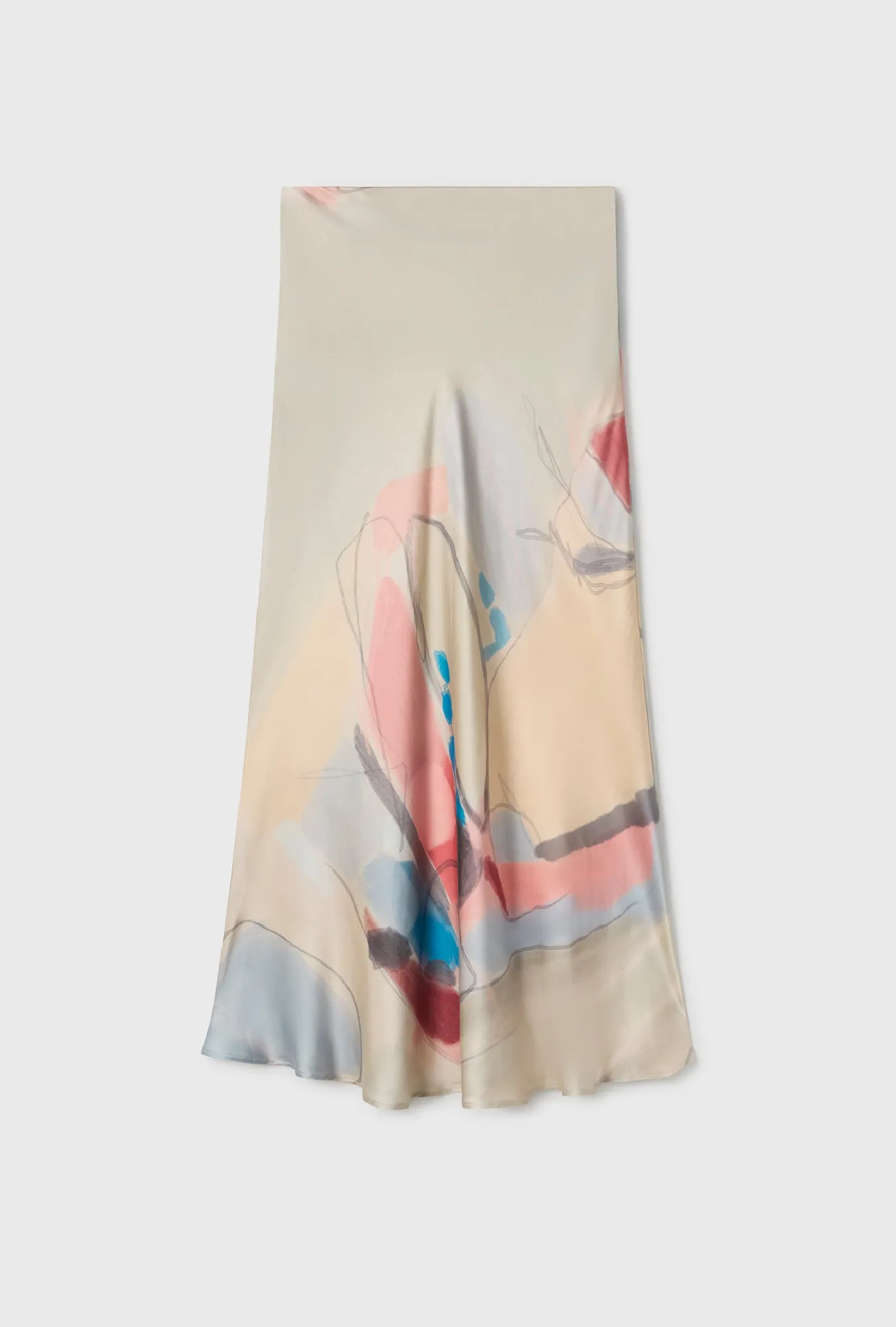 LONG BIAS CUT SKIRT EXPRESSIONIST sold by Silk Laundry product image thumbnail 2
