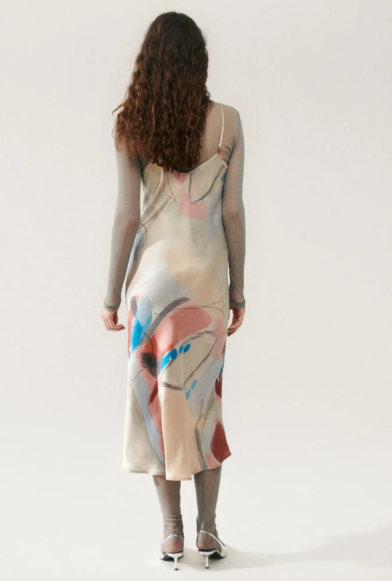 90S SLIP DRESS EXPRESSIONIST sold by Silk Laundry product image thumbnail 3