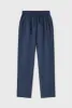 TWILL SLOUCH PANTS MIDNIGHT sold by Silk Laundry