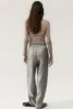 TWILL SLOUCH PANTS MOON PINSTRIPE sold by Silk Laundry