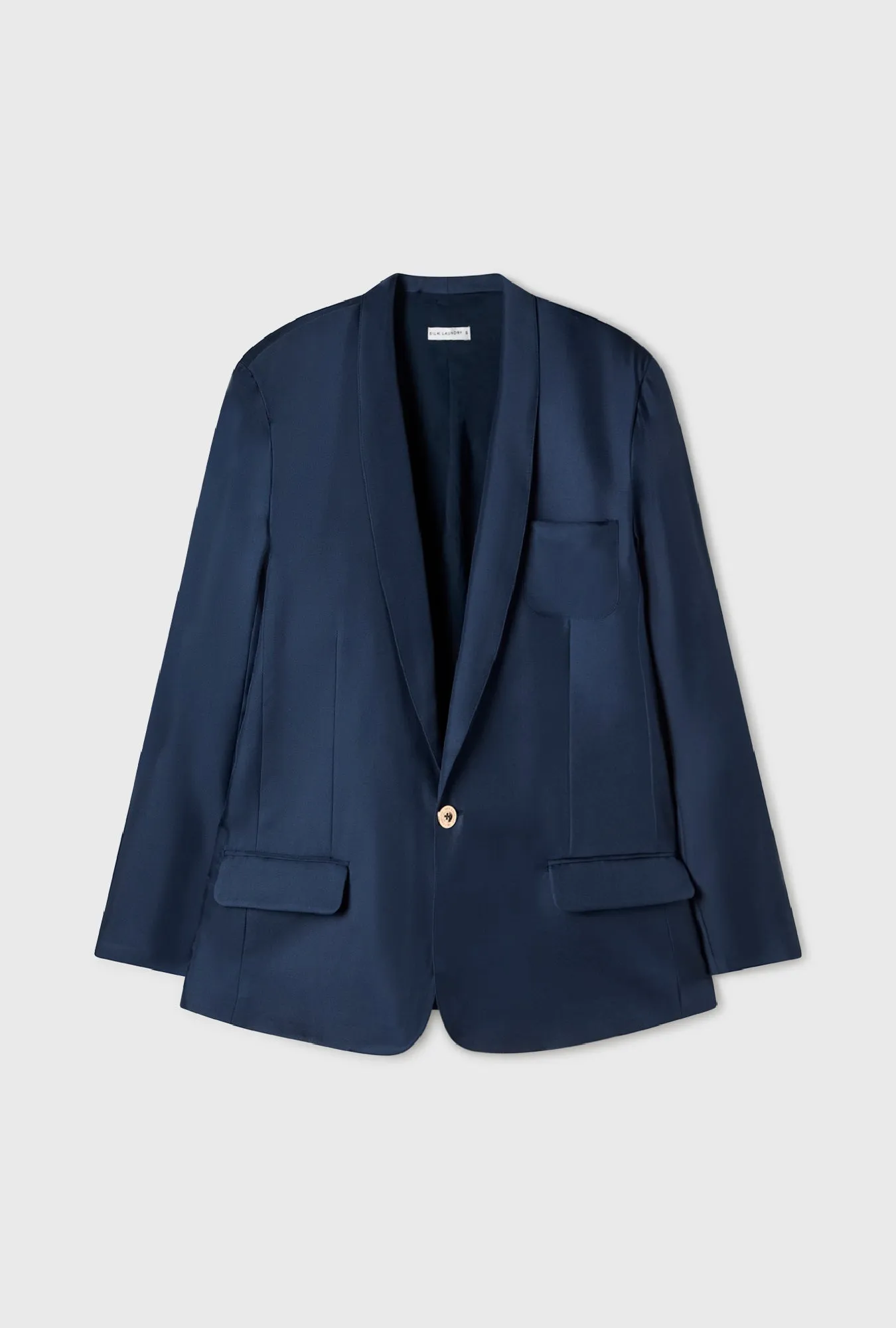 Twill Miami Blazer Midnight sold by Silk Laundry product image thumbnail 2