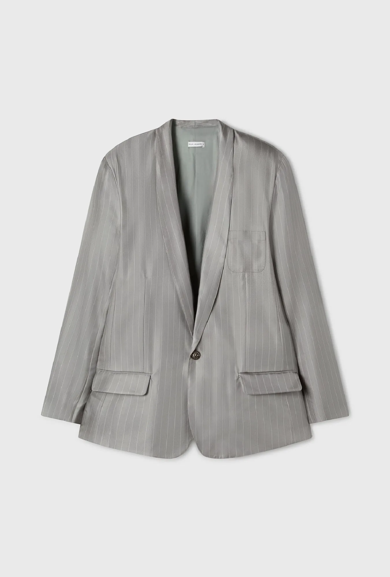 Twill Miami Blazer Moon Pinstripe sold by Silk Laundry product image thumbnail 2