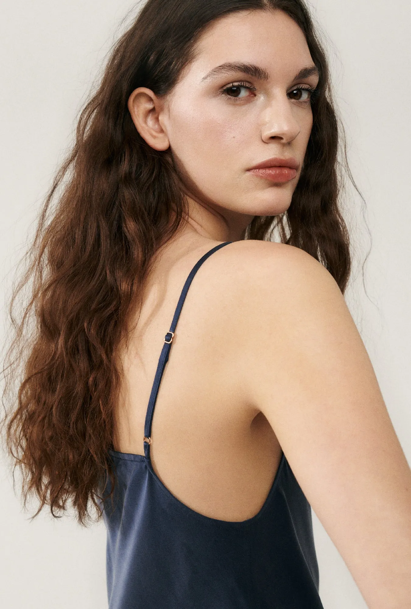 STRAIGHT NECK DRESS MIDNIGHT sold by Silk Laundry product image thumbnail 4