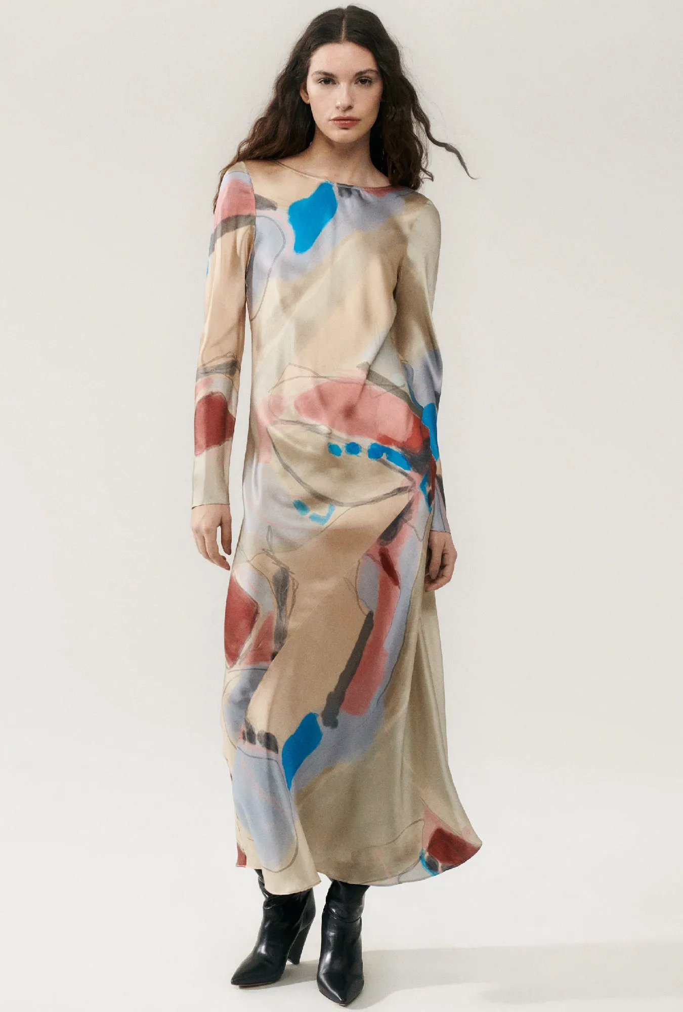 SIENNA DRESS EXPRESSIONIST sold by Silk Laundry product image thumbnail 4