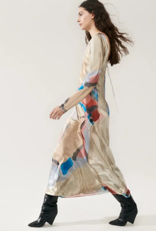 SIENNA DRESS EXPRESSIONIST sold by Silk Laundry