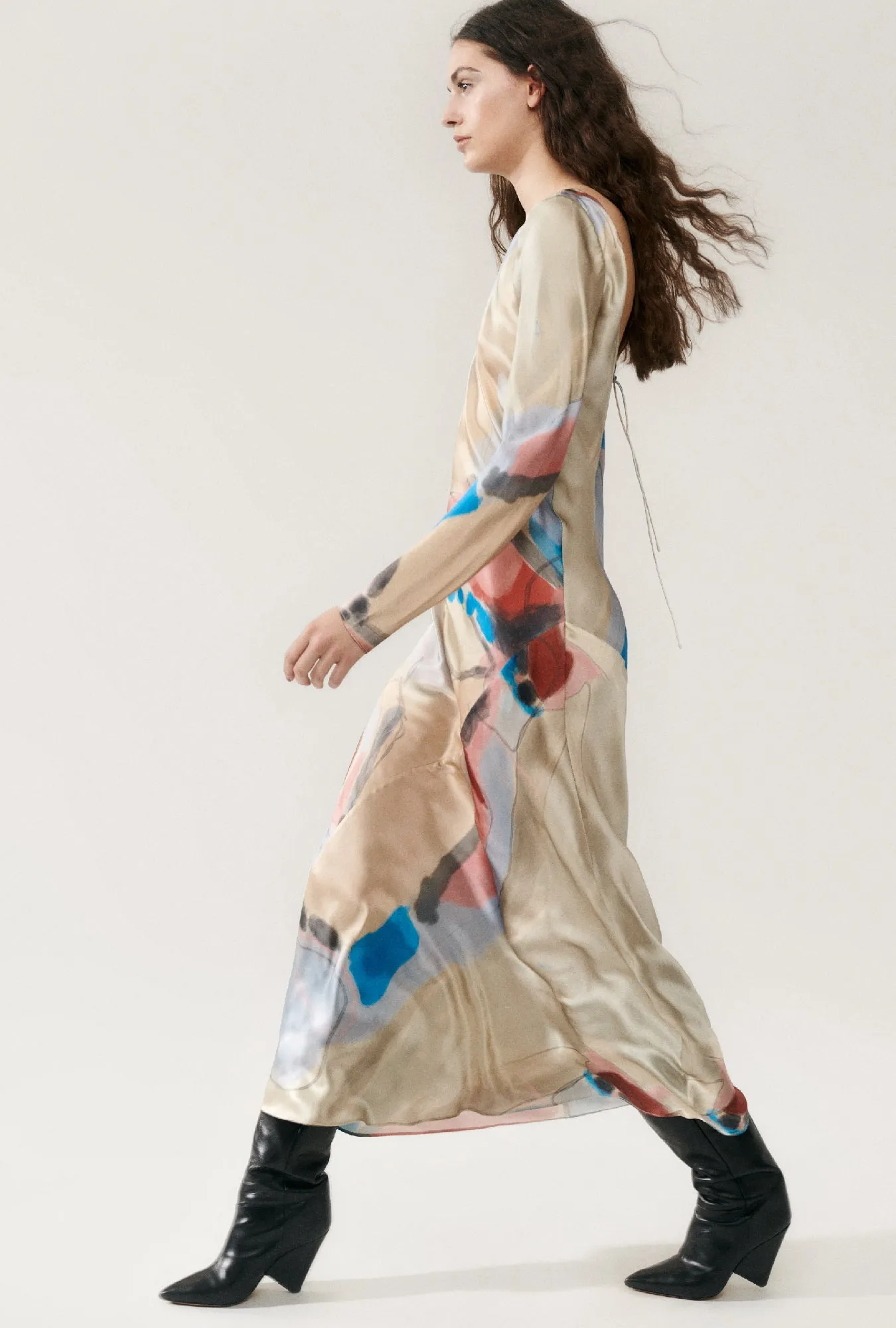 SIENNA DRESS EXPRESSIONIST sold by Silk Laundry