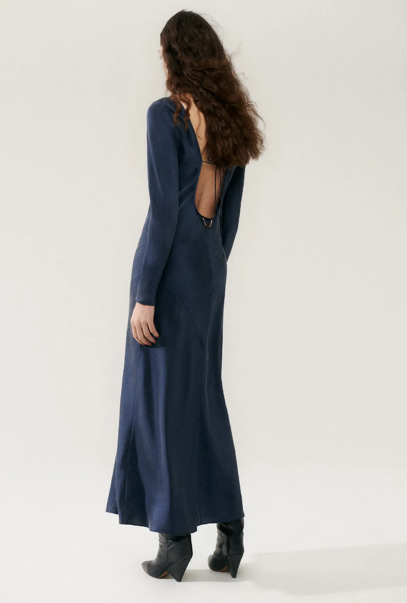 SIENNA DRESS MIDNIGHT sold by Silk Laundry product image thumbnail 3