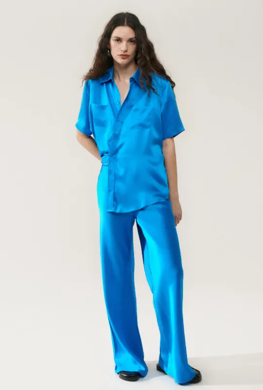 BIAS CUT PANTS COAST BLUE sold by Silk Laundry